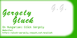 gergely gluck business card